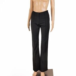 Vintage Plein Sud Classic Black Wide Leg Wool Trouser Pants